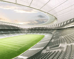 Architects image of the new greenpoint stadium