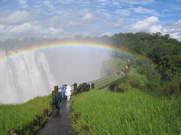 Rainbow over Victoria Falls