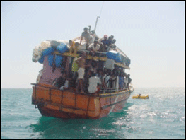 Overloaded Boat in India