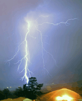 Lightning in Cape Town